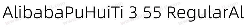 AlibabaPuHuiTi 3 55 RegularAlibabaP字体转换